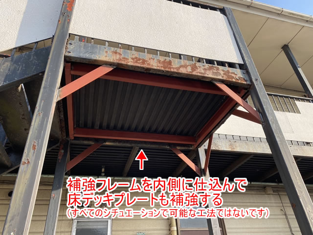 鉄骨増設アレンジ補強