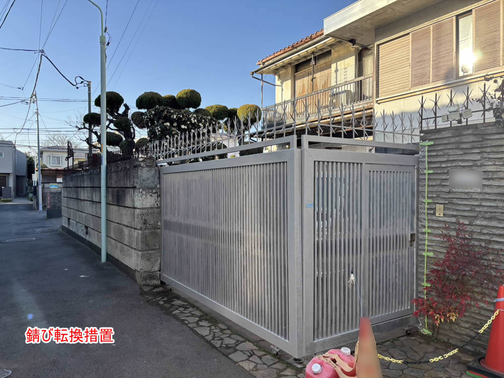 腐食の強い鉄骨への塗装対策として錆びt年間措置